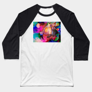 Colourful Cats Baseball T-Shirt